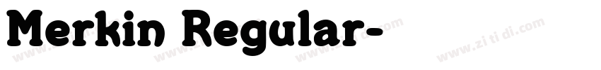 Merkin Regular字体转换